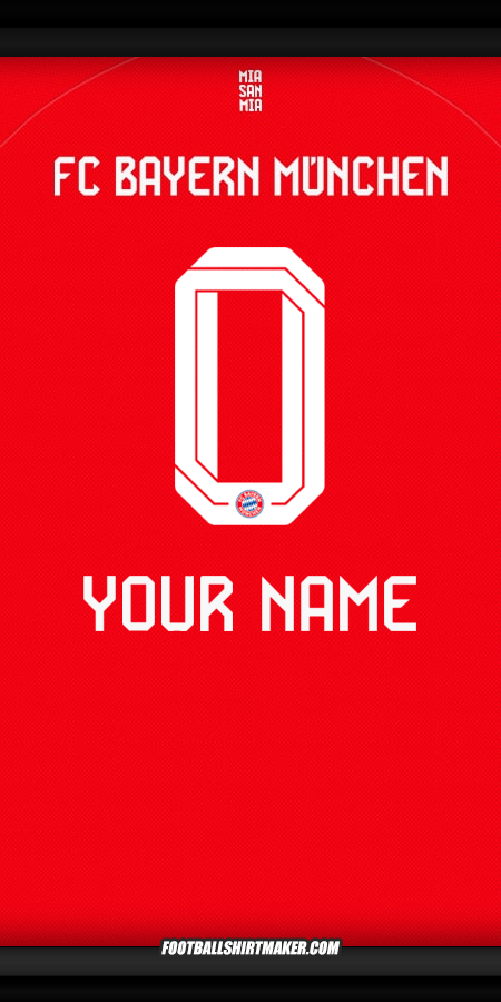 Jersey FC Bayern Munchen 2025/2026 -  your name - 0