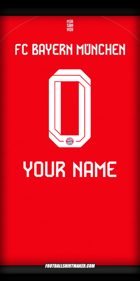 Jersey FC Bayern Munchen 2025/2026 -  your name - 0