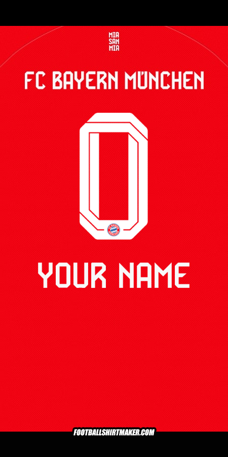Jersey FC Bayern Munchen 2025/2026 -  your name - 0