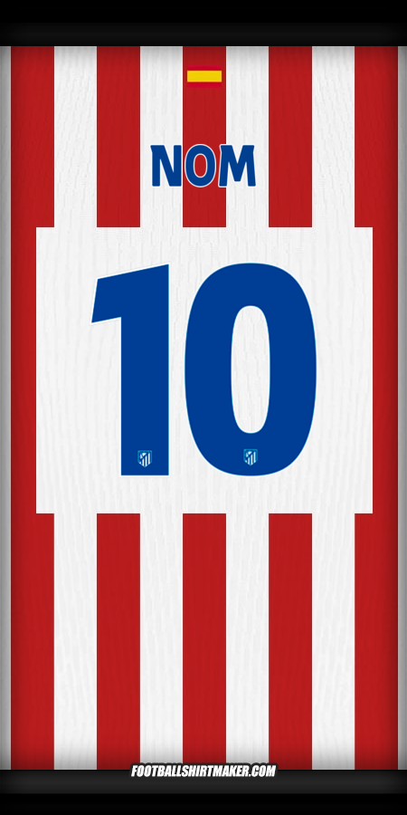 Maillot Atletico Madrid Cup 2025/2026 -  nom - 10