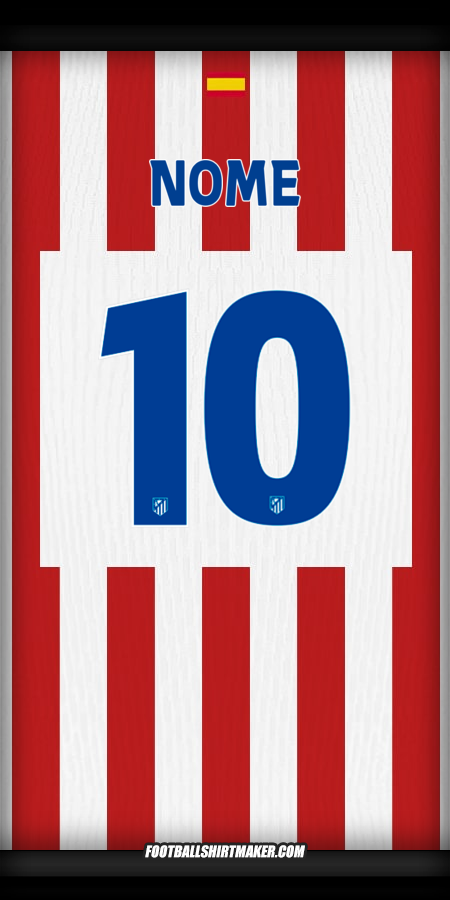 Camisa Atletico Madrid Cup 2025/2026 -  nome - 10