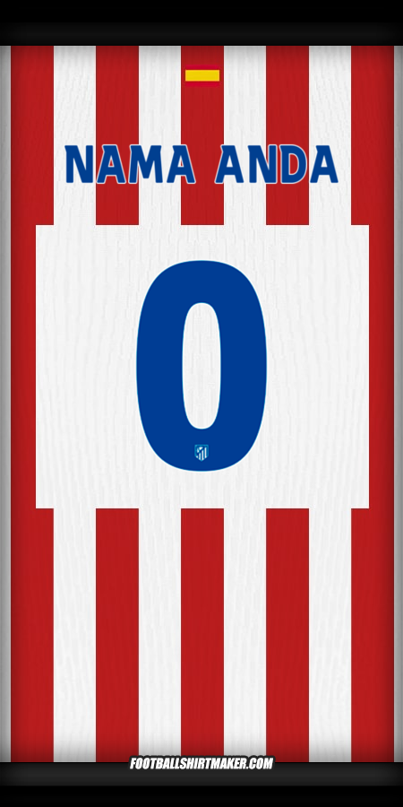 Jersey Atletico Madrid 2025/2026 Cup -  nama anda - 0