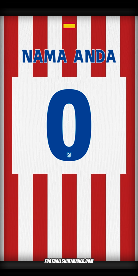 Jersey Atletico Madrid Cup 2025/2026 -  nama anda - 0