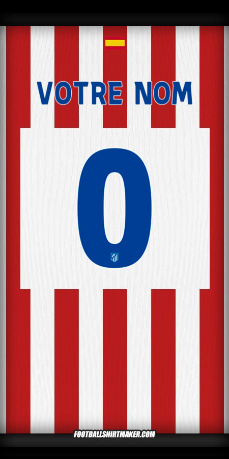 Maillot Atletico Madrid 2025/2026 Cup -  votre nom - 0