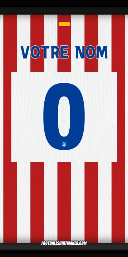 Maillot Atletico Madrid 2025/2026 Cup -  votre nom - 0
