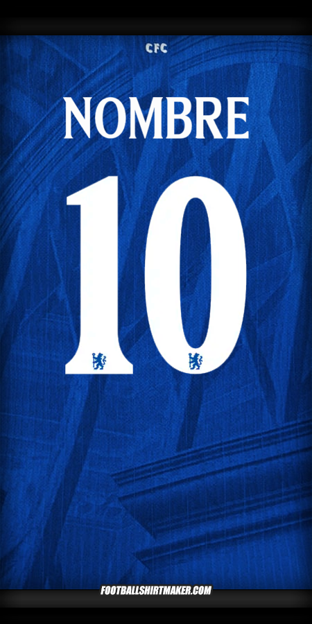 Jersey Chelsea Cup 2025/2026 -  nombre - 10