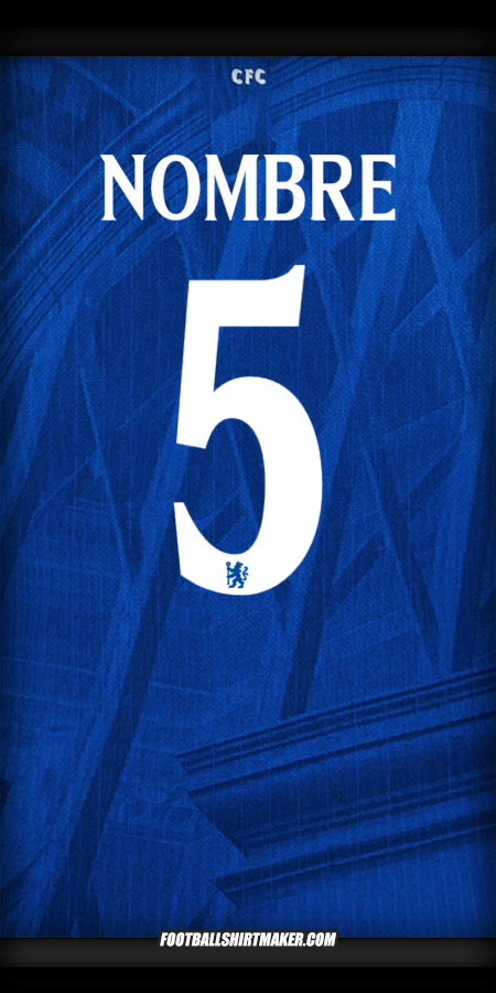 Jersey Chelsea Cup 2025/2026 -  nombre - 5
