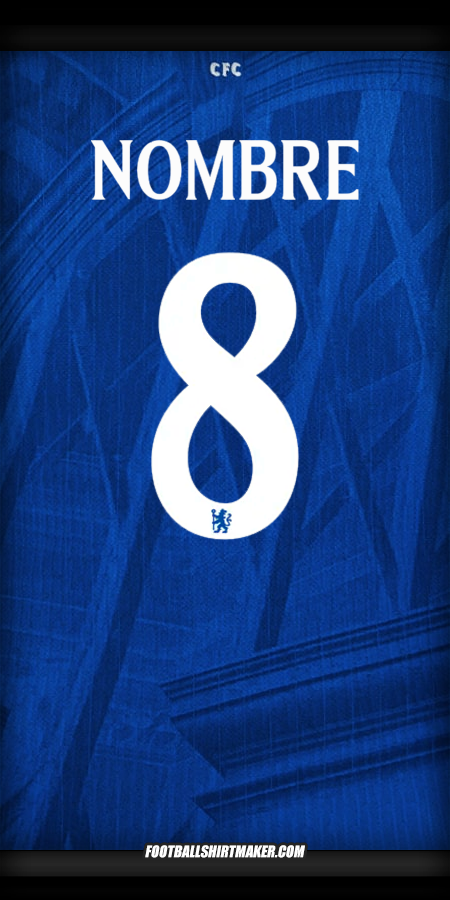 Jersey Chelsea Cup 2025/2026 -  nombre - 8