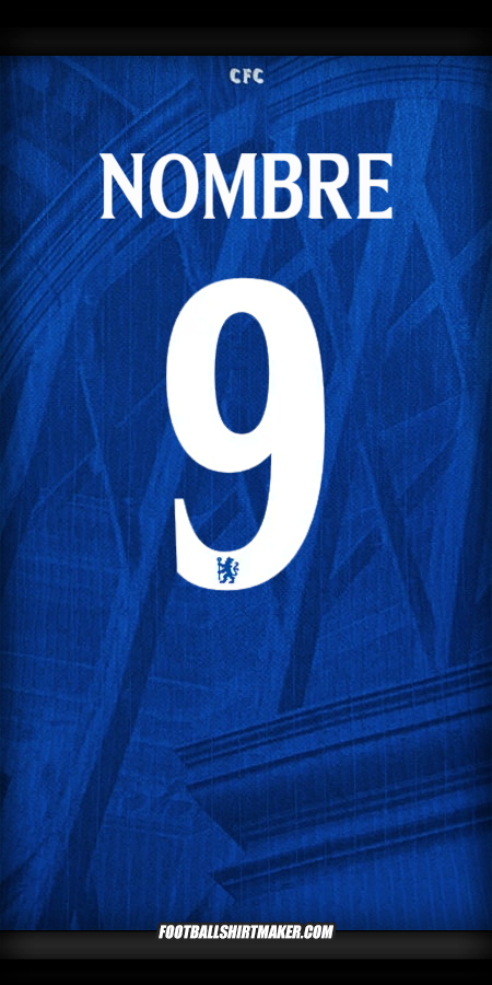 Jersey Chelsea Cup 2025/2026 -  nombre - 9