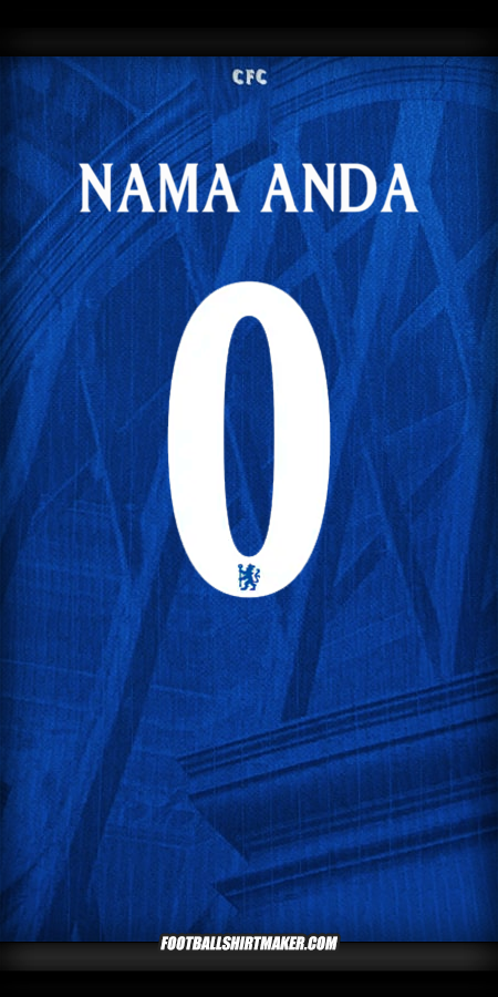 Jersey Chelsea 2025/2026 Cup -  nama anda - 0