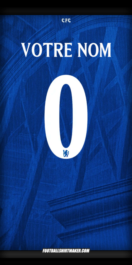 Maillot Chelsea 2025/2026 Cup -  votre nom - 0