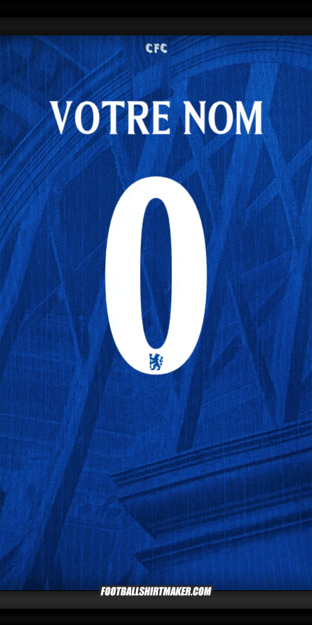 Maillot Chelsea 2025/2026 Cup -  votre nom - 0