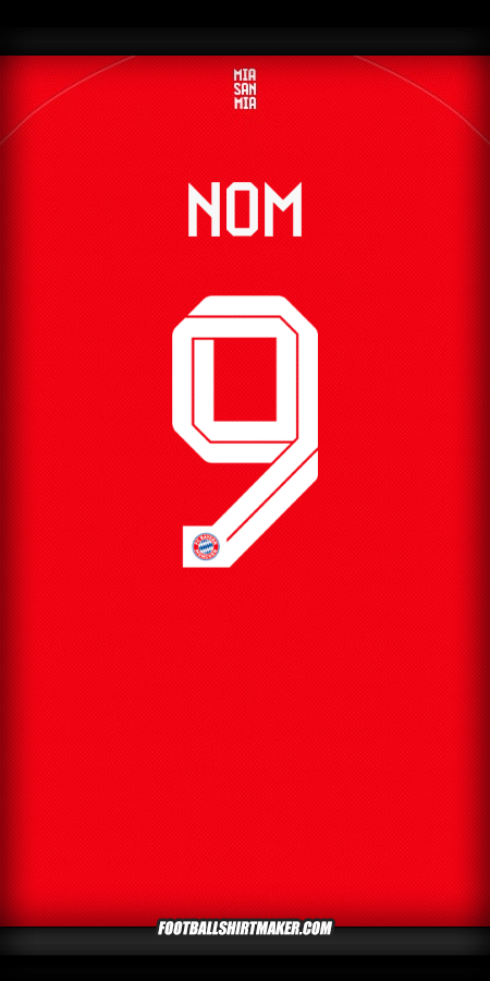 Maillot FC Bayern Munchen Cup 2025/2026 -  nom - 9