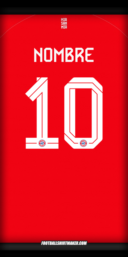 Jersey FC Bayern Munchen Cup 2025/2026 -  nombre - 10