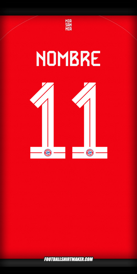 Camiseta FC Bayern Munchen Cup 2025/2026 -  nombre - 11