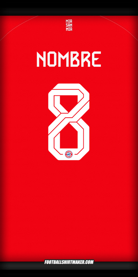 Camiseta FC Bayern Munchen Cup 2025/2026 -  nombre - 8