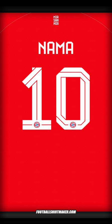 Jersey FC Bayern Munchen Cup 2025/2026 -  nama - 10