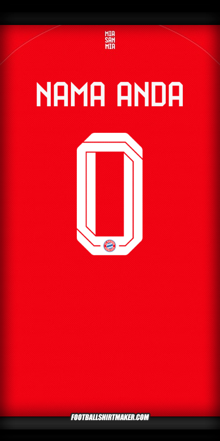 Jersey FC Bayern Munchen Cup 2025/2026 -  nama anda - 0