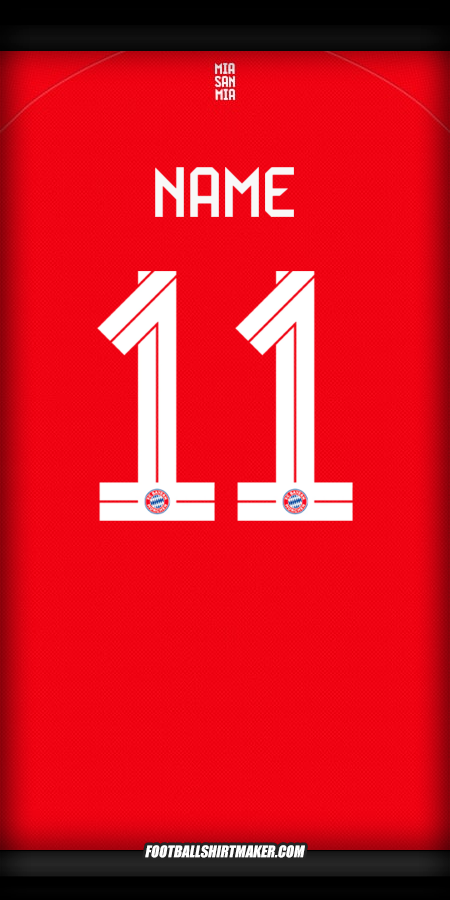 Jersey FC Bayern Munchen Cup 2025/2026 -  name - 11