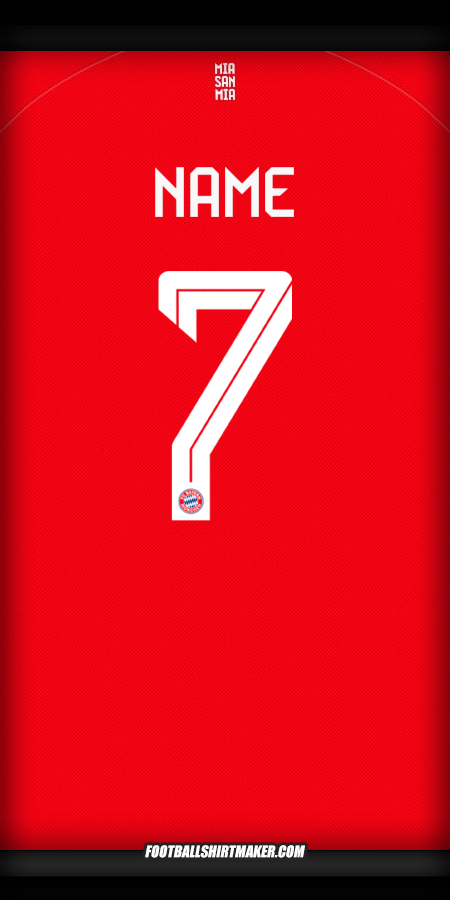 Jersey FC Bayern Munchen Cup 2025/2026 -  name - 7