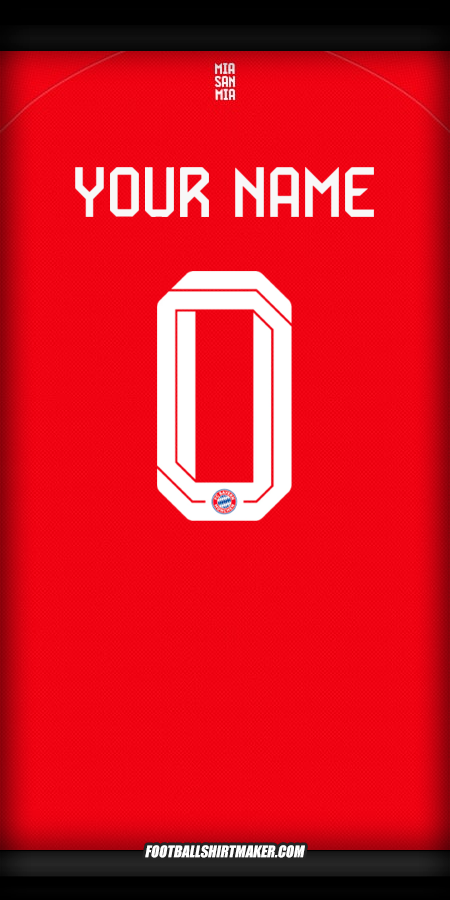 Jersey FC Bayern Munchen 2025/2026 Cup -  your name - 0