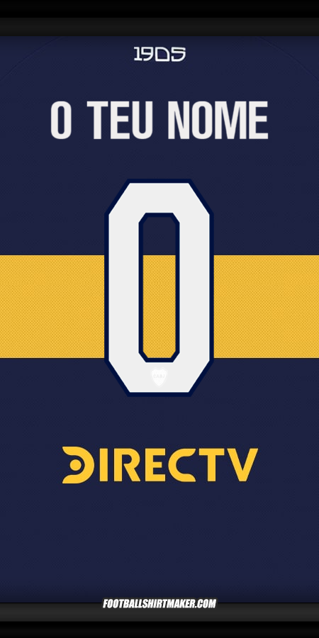 Camisola Boca Juniors 2025/2026 -  o teu nome - 0