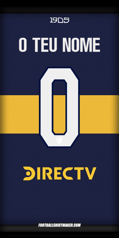 Camisola Boca Juniors 2025/2026 -  o teu nome - 0