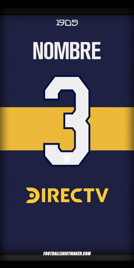 Jersey Boca Juniors 2025/2026 -  nombre - 3