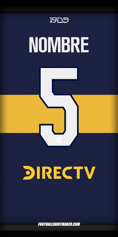 Jersey Boca Juniors 2025/2026 -  nombre - 5