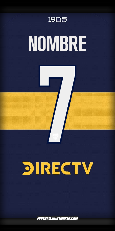 Jersey Boca Juniors 2025/2026 -  nombre - 7