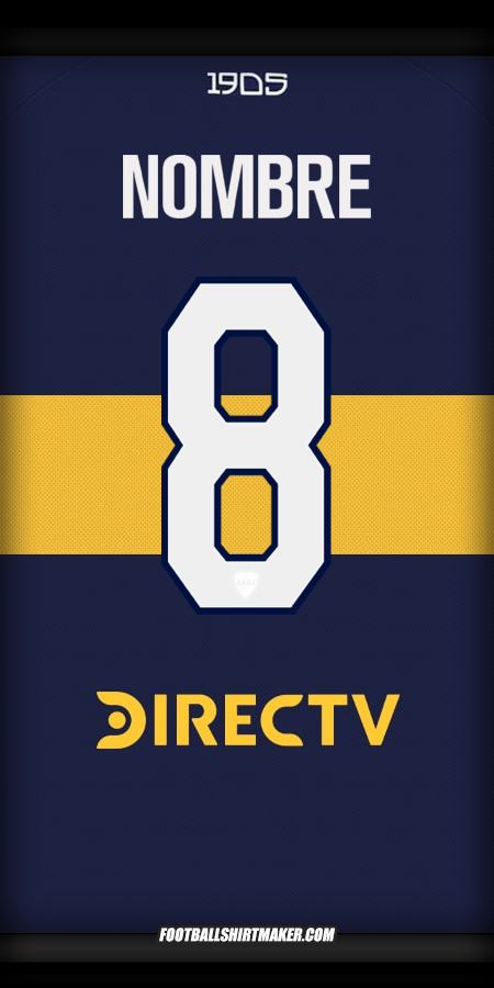 Jersey Boca Juniors 2025/2026 -  nombre - 8