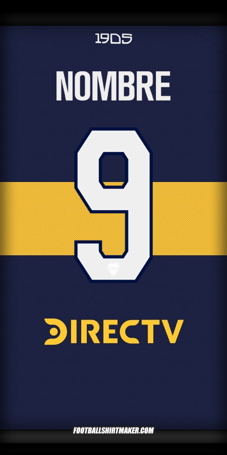 Jersey Boca Juniors 2025/2026 -  nombre - 9