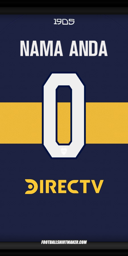 Jersey Boca Juniors 2025/2026 -  nama anda - 0