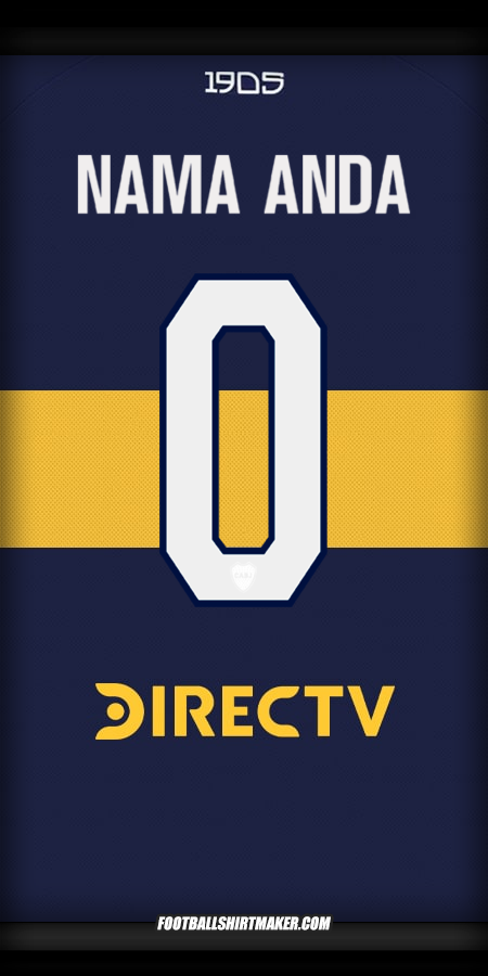 Jersey Boca Juniors 2025/2026 -  nama anda - 0