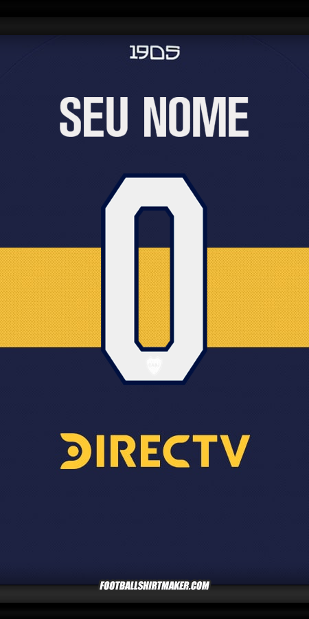 Camisa Boca Juniors 2025/2026 -  seu nome - 0