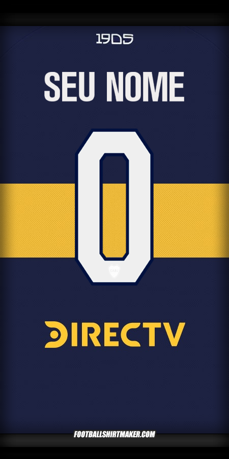 Camisa Boca Juniors 2025/2026 -  seu nome - 0