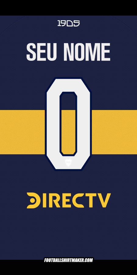 Camisa Boca Juniors 2025/2026 -  seu nome - 0