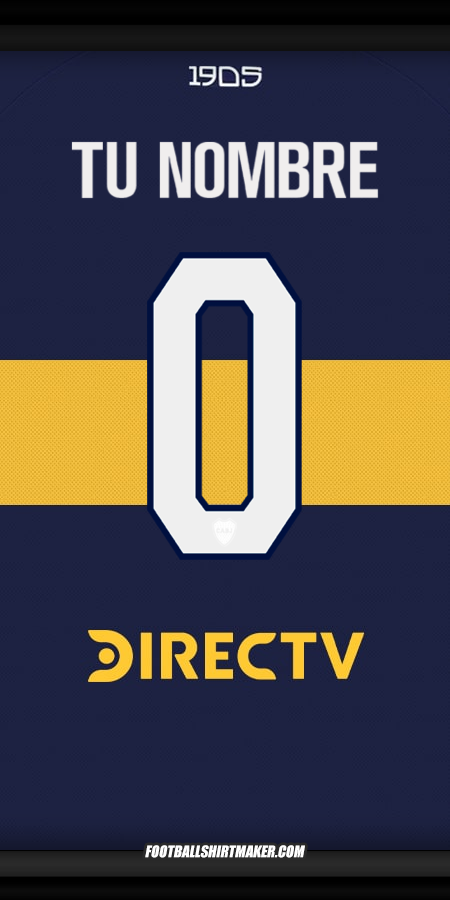 Camiseta Boca Juniors 2025/2026 -  tu nombre - 0