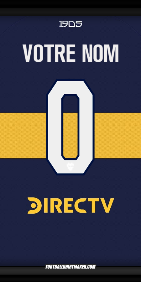 Maillot Boca Juniors 2025/2026 -  votre nom - 0