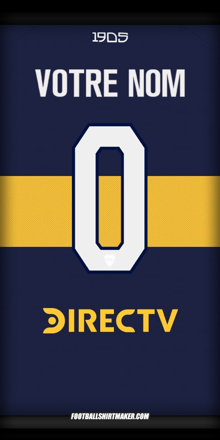 Maillot Boca Juniors 2025/2026 -  votre nom - 0
