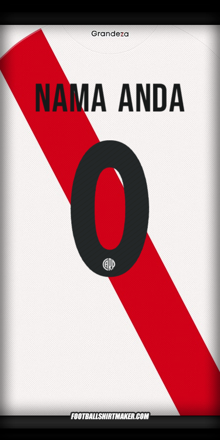 Jersey River Plate Club World Cup 2025 -  nama anda - 0