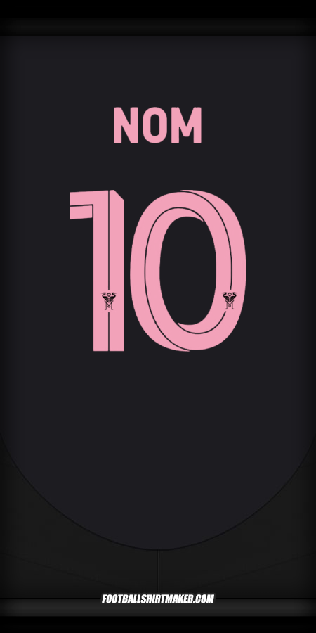 Maillot Inter Miami Club World Cup 2025 Extérieur -  nom - 10