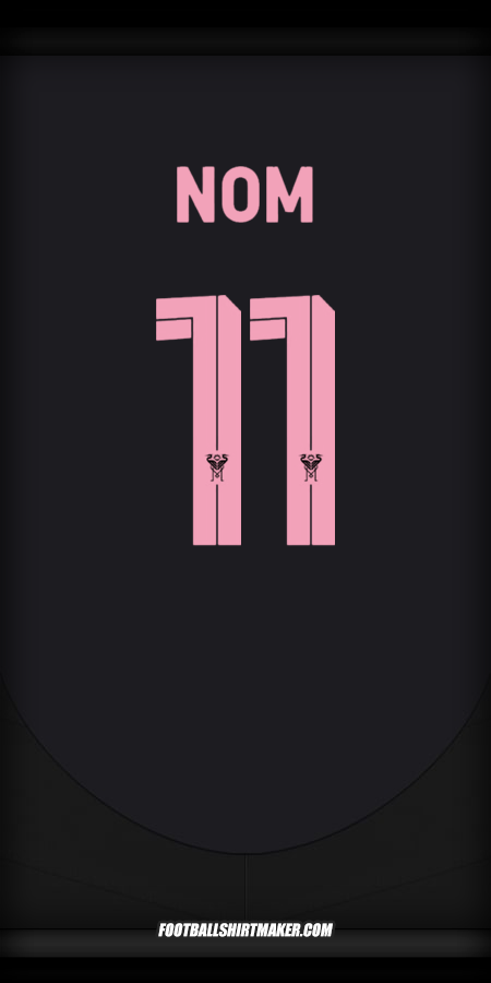 Maillot Inter Miami Club World Cup 2025 Extérieur -  nom - 11