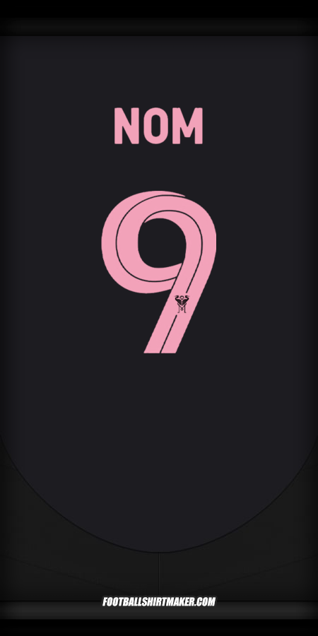 Maillot Inter Miami Club World Cup 2025 Extérieur -  nom - 9