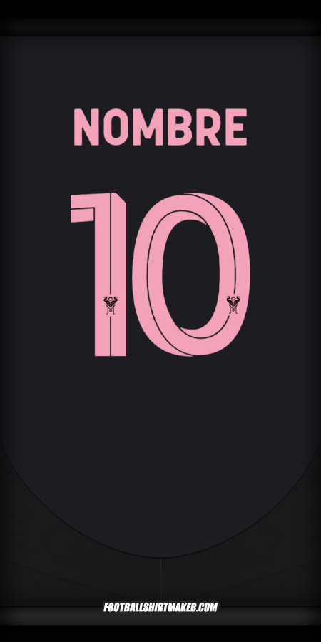 Jersey Inter Miami Club World Cup 2025 Visita -  nombre - 10