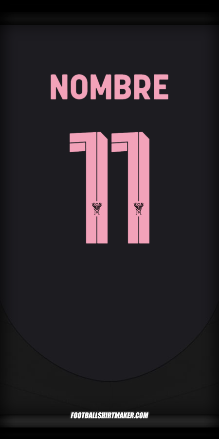 Camiseta Inter Miami Club World Cup 2025 Visita -  nombre - 11