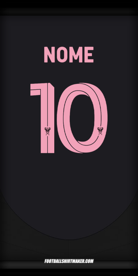 Maglia Inter Miami Club World Cup 2025 Seconda -  nome - 10