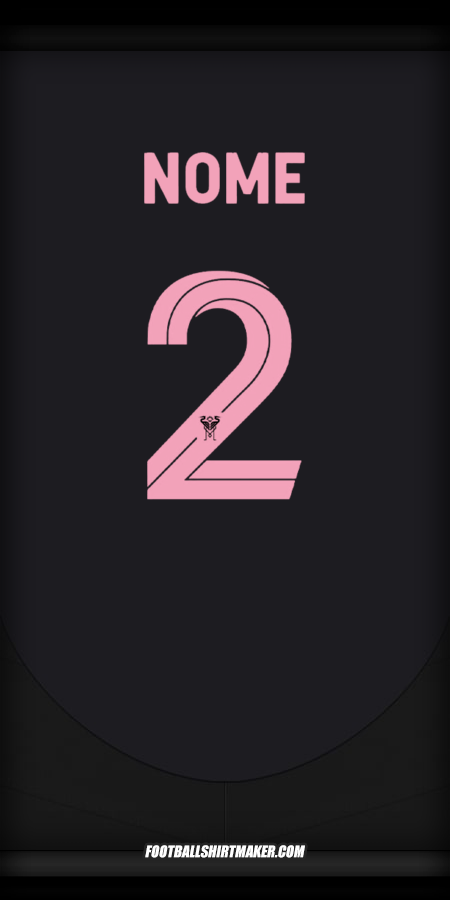 Maglia Inter Miami Club World Cup 2025 Seconda -  nome - 2