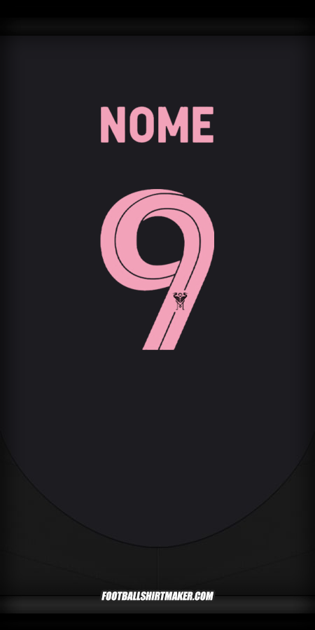 Maglia Inter Miami Club World Cup 2025 Seconda -  nome - 9