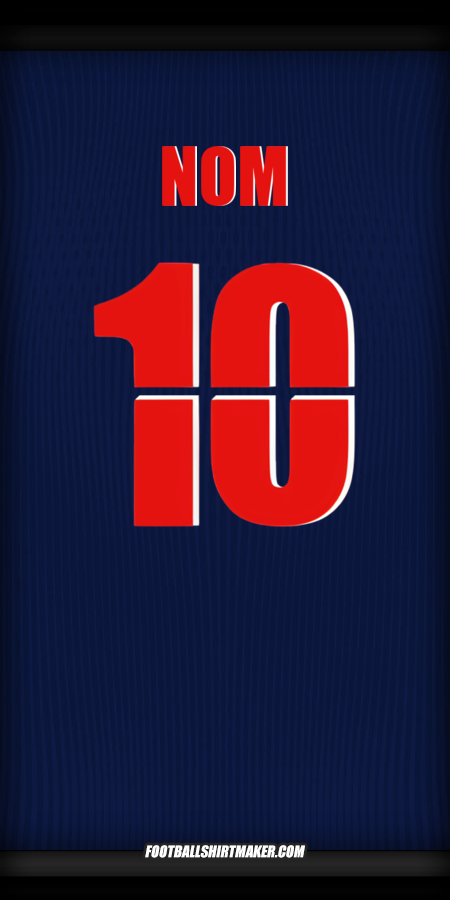 Maillot Paris Saint Germain Cup 2025/2026 -  nom - 10